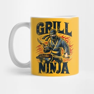 Grill Ninja T-shirt – Black Belt BBQ Mug